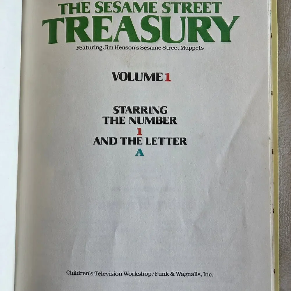 The Sesame Street Treasury book collection volume 1 Jim Henson's Muppets 1983
